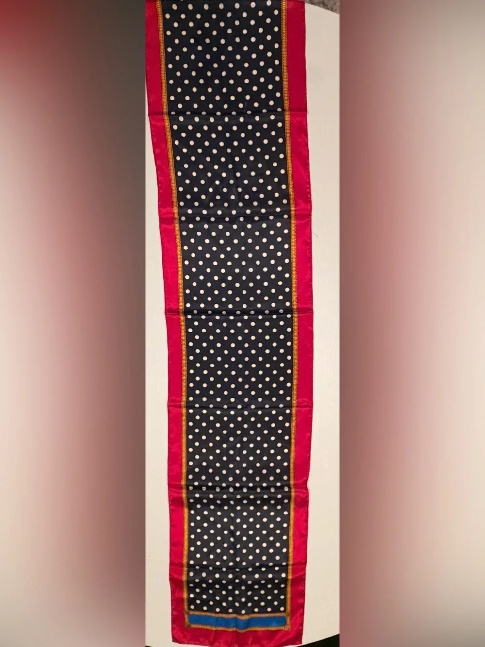 VINTAGE: ECHO | ladies polka dot silk scarf